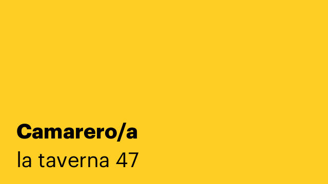 Camarero/a