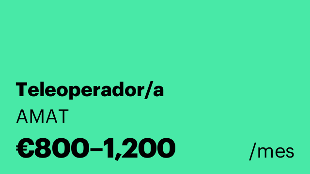 Teleoperador/a