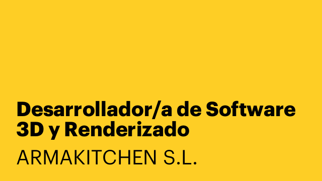 Desarrollador/a de Software 3D y Renderizado