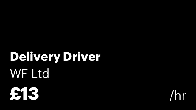 Delivery Driver