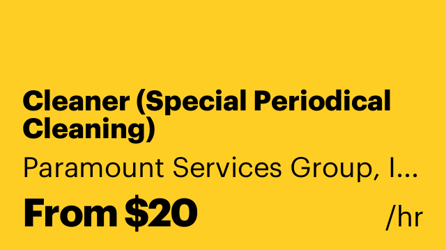 Cleaner (Special Periodical Cleaning)