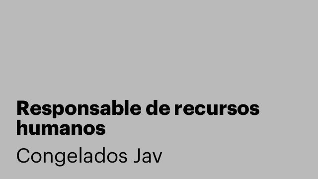 Responsable de recursos humanos