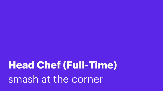 Head Chef (Full-Time)