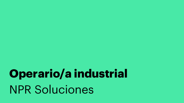 Operario/a industrial