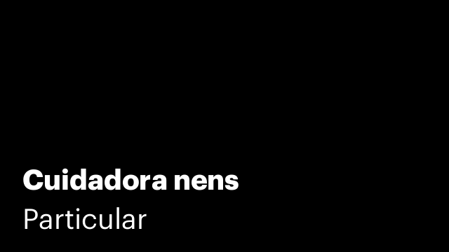 Cuidadora nens