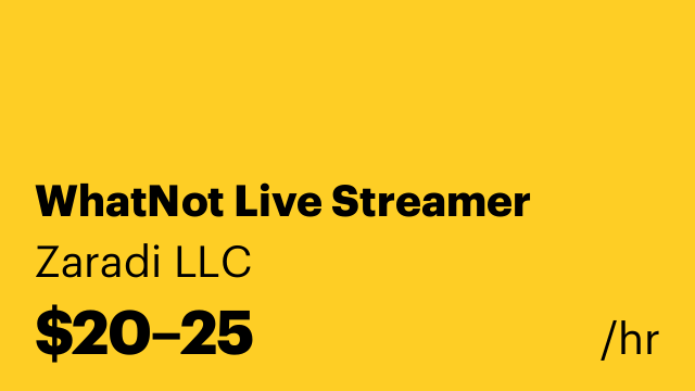WhatNot Live Streamer