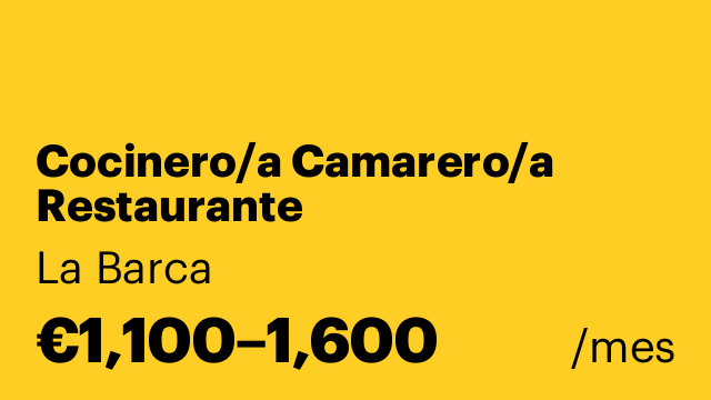 Cocinero/a Camarero/a Restaurante