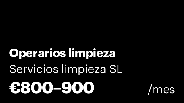 Operarios limpieza