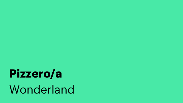 Pizzero/a