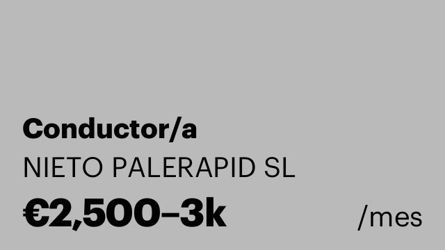 Conductor/a