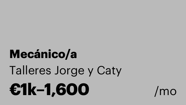 Mecánico/a