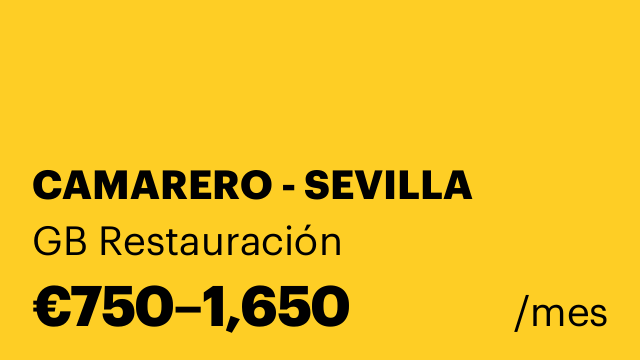 CAMARERO - SEVILLA