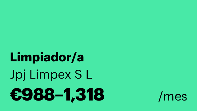 Limpiador/a