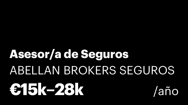 Asesor/a de Seguros