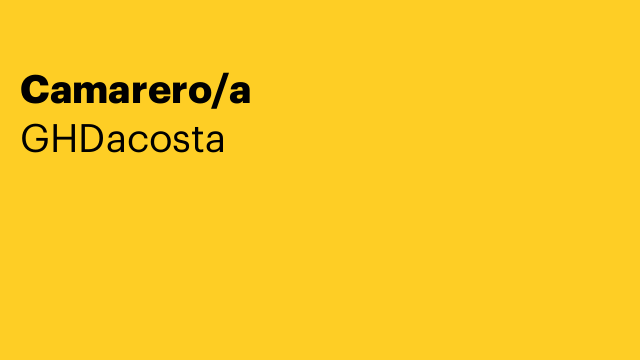Camarero/a