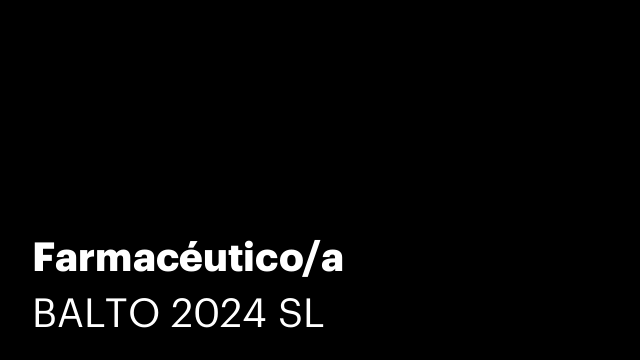 Farmacéutico/a