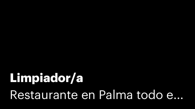 Limpiador/a
