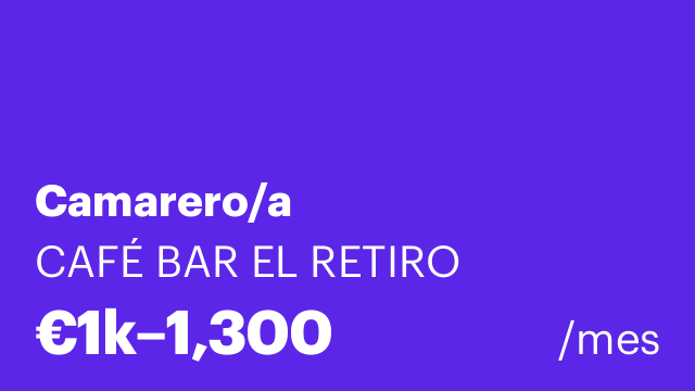Camarero/a