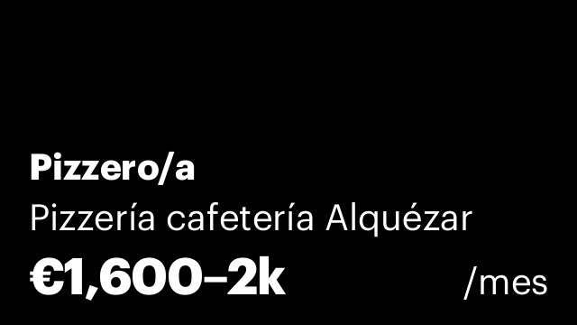Pizzero/a