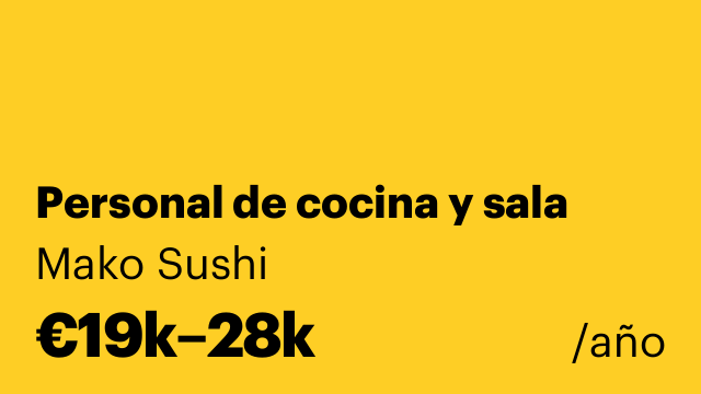 Personal de cocina y sala