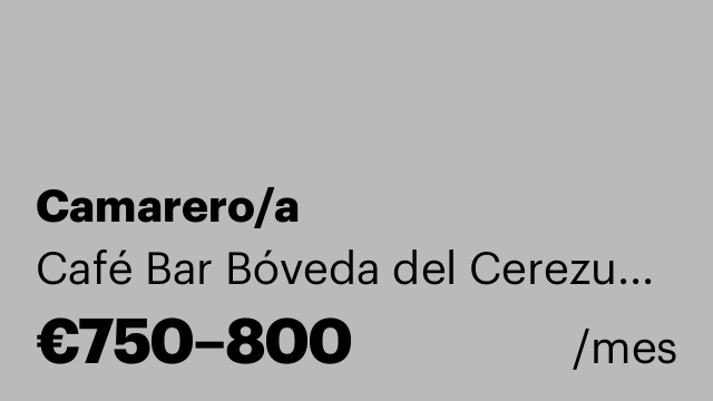 Camarero/a