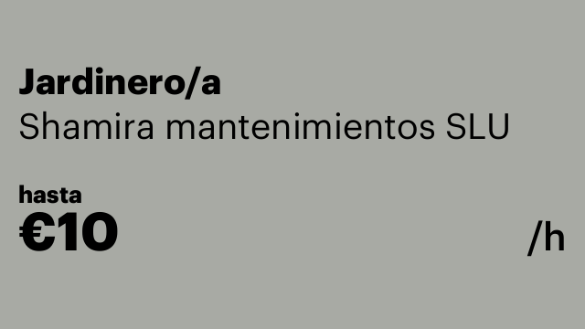 Jardinero/a