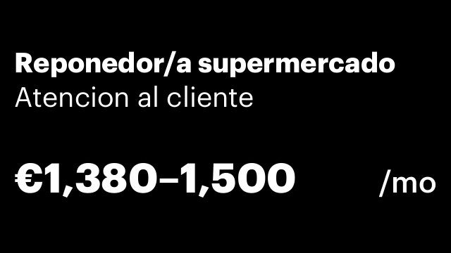 Reponedor/a supermercado