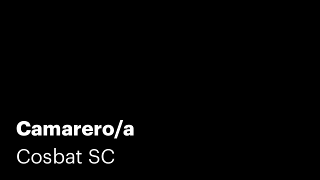 Camarero/a