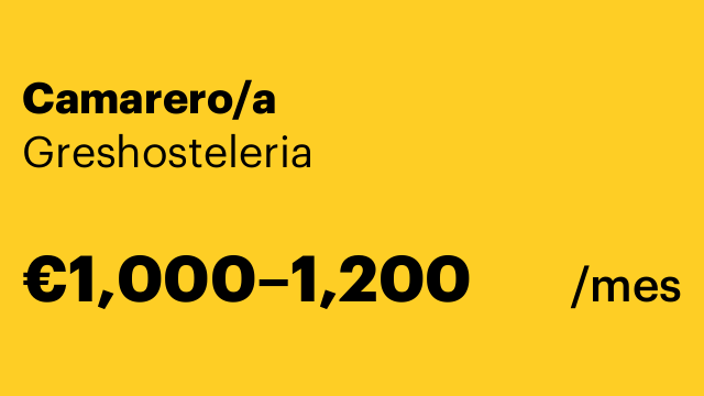 Camarero/a