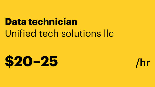 Data technician