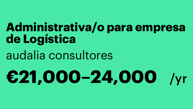 Administrativa/o para empresa de Logística
