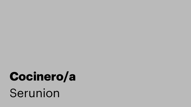 Cocinero/a