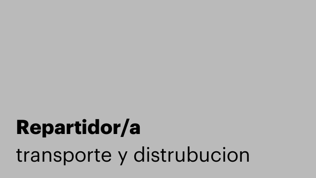 Repartidor/a