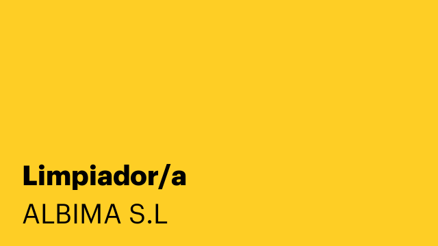 Limpiador/a