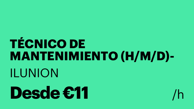 TÉCNICO DE MANTENIMIENTO (H/M/D)- TOLEDO