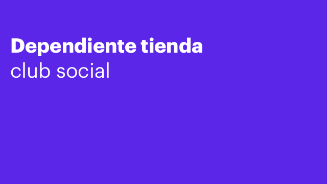 Dependiente tienda