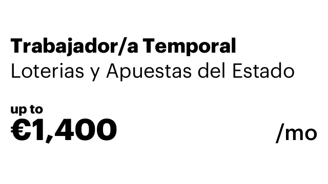 Trabajador/a Temporal