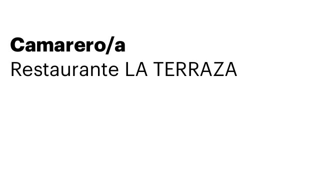 Camarero/a