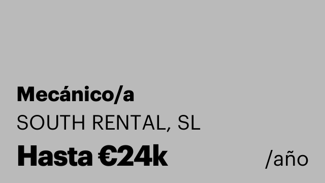 Mecánico/a
