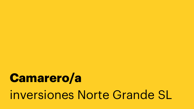 Camarero/a