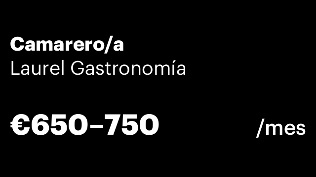 Camarero/a