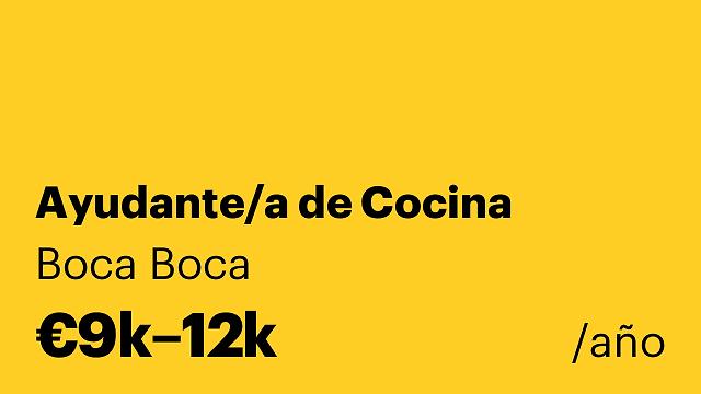 Ayudante/a de Cocina