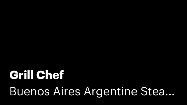 Grill Chef