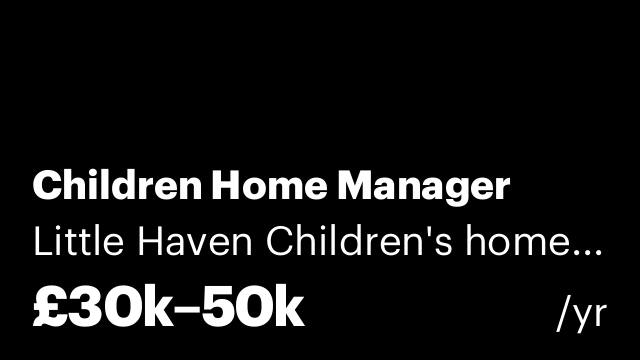 Children Home Manager