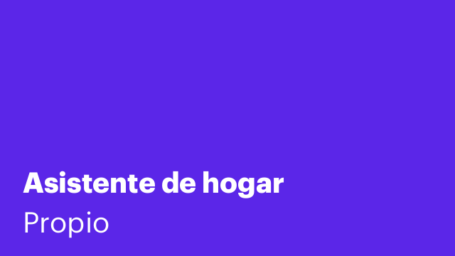 Asistente de hogar