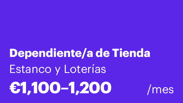 Dependiente/a de Tienda