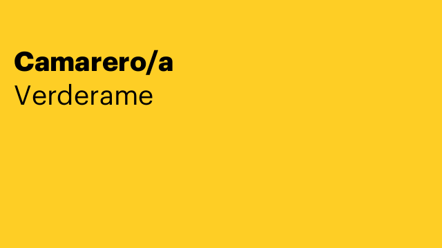 Camarero/a