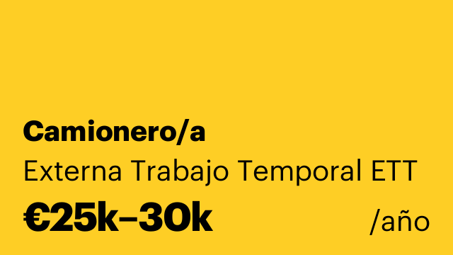Camionero/a
