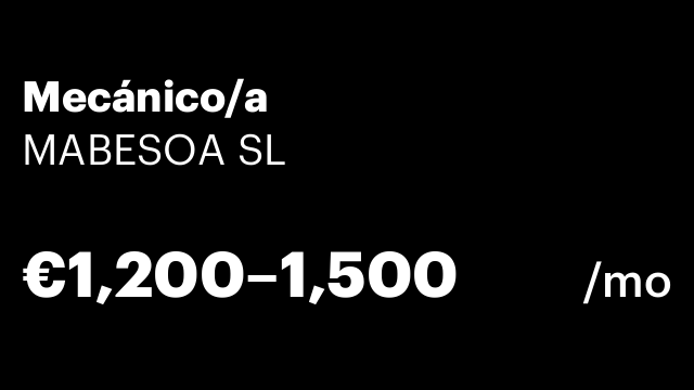Mecánico/a