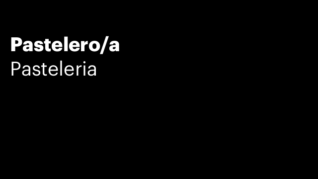 Pastelero/a